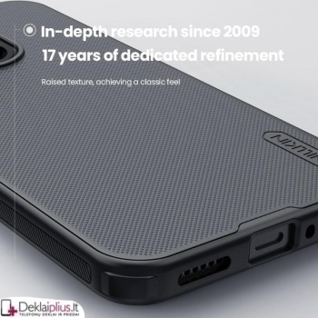 Nillkin Frosted shield plastikinis dėklas - juodas (Xiaomi 15T)
